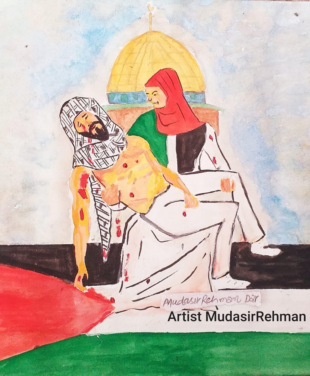 Artist MudasirRehman Dar 

#iamartistnotaterrorist
#freedomofspeech
#FreePalestinians 
#ContemporaryArt #paintingby 
#MudasirRehmanDar 

#القدس_اقرب #FreePalestine #FreeKashmir #internationalday of #Families  #flytheflag #Kashmir #prayforpalaestine