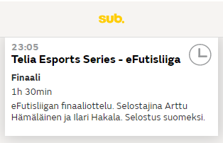 lassinummi's tweet photo. Tรคnรครคn illalla @Veikkausliiga & @TeliaEsportsFi #eClassico eli eFutisliigan finaali @FCHakaOfficial vs @SJK_Seinajoki Televisiosta - suomeksi selostettuna :) #esportsfi https://t.co/Jo4ClSrbj1