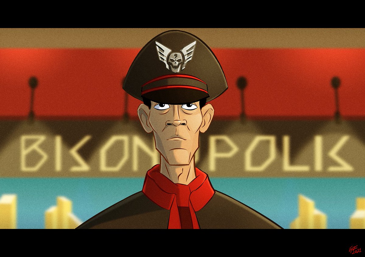 My take on Raul Julia's M. Bison from the 1994 Street Fighter movie.  #Mbison #rauljulia #StreetFighter #art #fanart #illustration #artwork #Bison, image size:1200x844