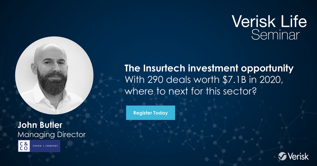 #JohnButler, head of <a href="/CohenCompanyAM/">Cohen & Company Asset Management</a> Insurance Platform is speaking on todays #InsurTech panel at 10:30am ET, at the <a href="/Verisk/">Verisk</a> Life Seminar -register for free now!
events.verisk.com/event/eedd12fa…