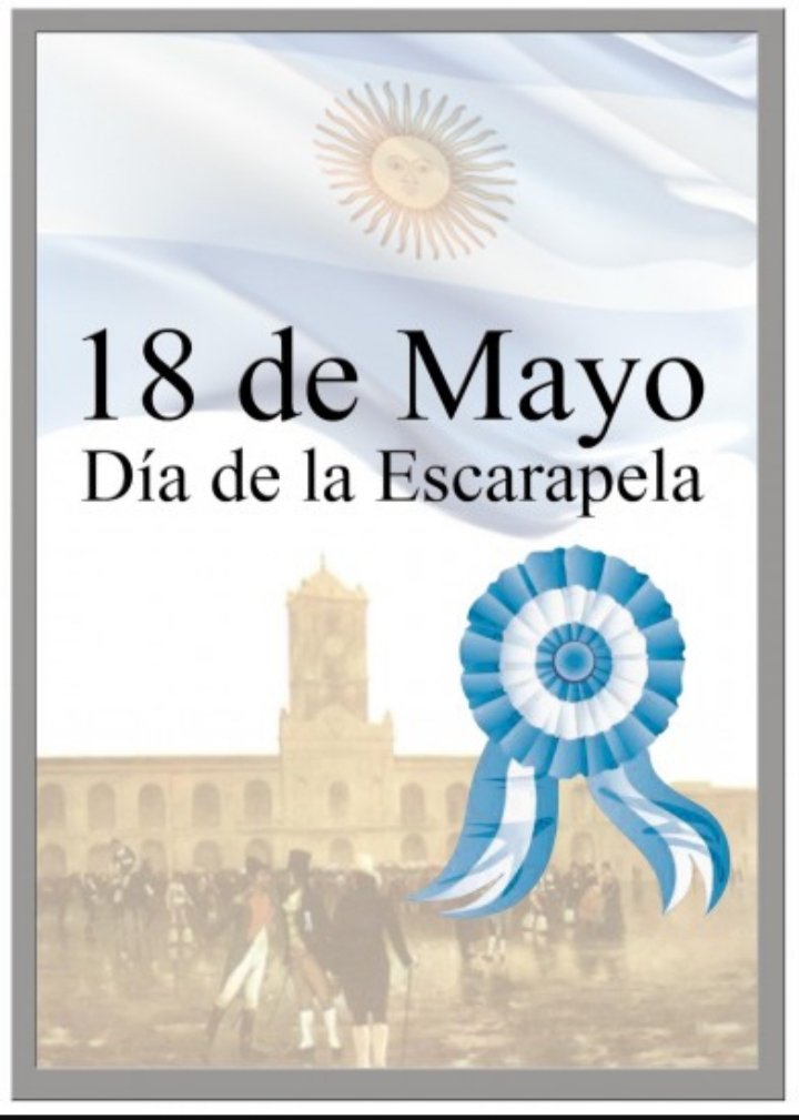 18 de mayo, Día de la escarapela, un pedacito de cielo en nuestro corazón.
#EscarapelaArgentina
#18DeMayo