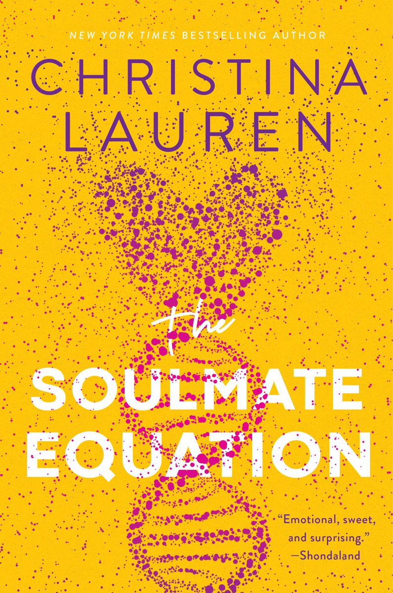 Get ready to swoon over River Nicolas and Jessica Marie 🥰 THE SOULMATE EQUATION by <a href="/ChristinaLauren/">Christina Lauren⁷</a> is out today!! #ContemporaryRomance 💜 tinyurl.com/ph4t5fkm