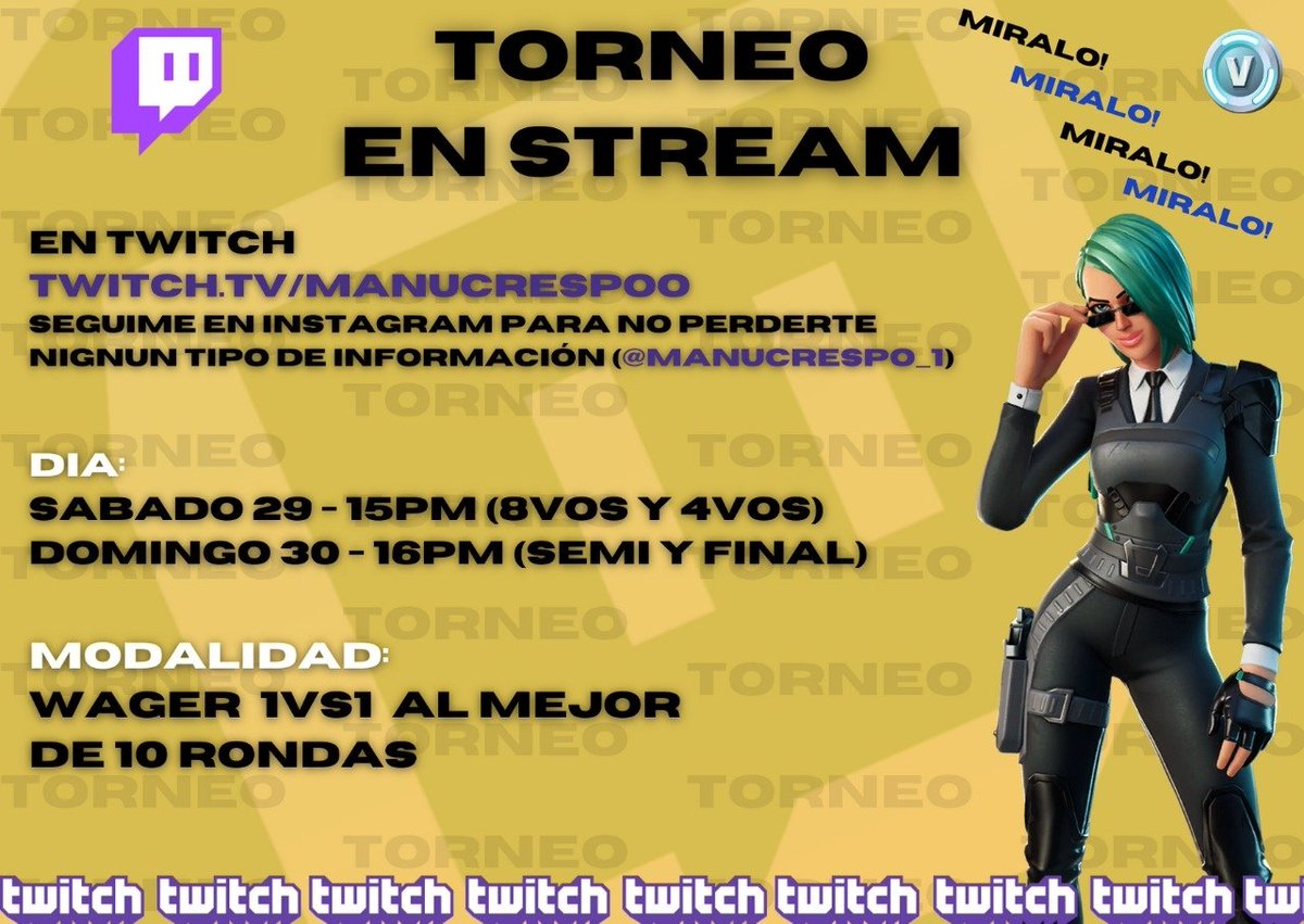 manucrespo__'s tweet photo. El sábado 29 se rompe ese stream! Los espero a todosss https://t.co/5EPt1Cw0hO