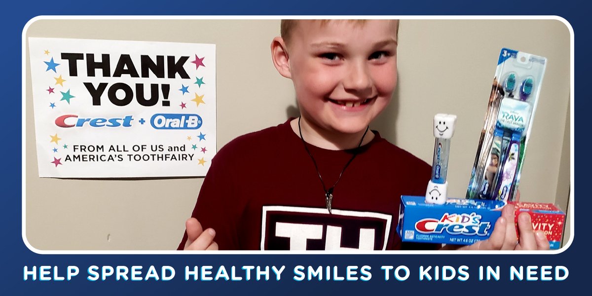 AmerToothfairy's tweet photo. More kids have received these awesome #ConquerCavities Kits from @Crest and @OralB thanks to those who took the pledge to brush with fluoride toothpaste for 2 minutes, 2x/day. Help us distribute up to 10,000 oral hygiene kits by taking the pledge at https://t.co/XtoyXucuK5
๐๐๐ฆท https://t.co/IhZOnKNj3x