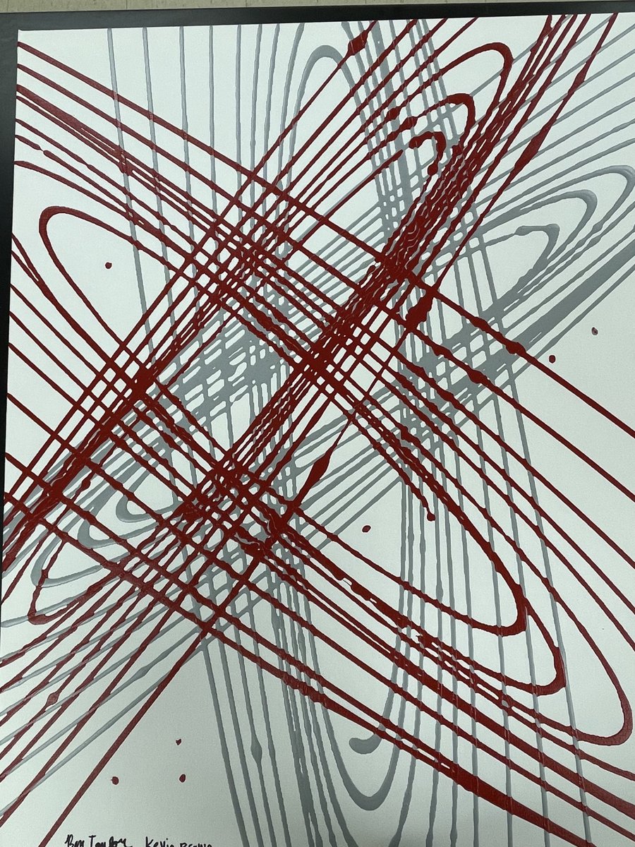 mrweaverscience's tweet photo. Absolutely love this Pendulum Art painting two of my students created for their STEAM Project! #grizphyz #iteachphysics #priderespectexcellence #STEAM https://t.co/sMElRhAqgx
