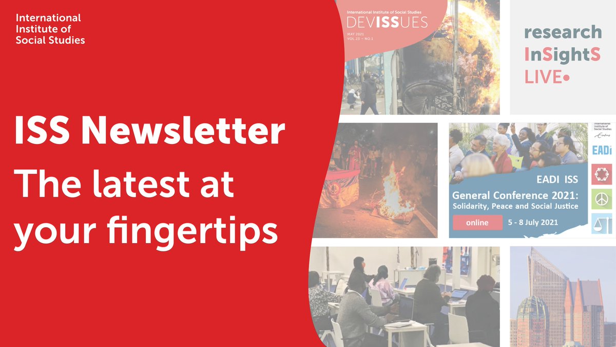 issnl's tweet photo. ๐May at ISS: The latest #DevISSues, #ResearchInSightS goes LIVE, the latest research initiatives, our @ISS_Blog recommendation and #ISSalumni in the spotlight.
See what's inside our #newsletter: โก๏ธhttps://t.co/xXxKvoBB32
Subscribe here:
https://t.co/pGiUASEm6j https://t.co/qNtzabOpQl