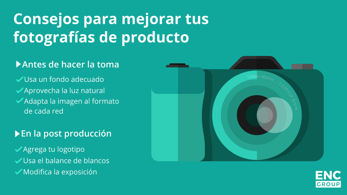 ENCLatam's tweet photo. 📷 Consejos para mejorar tus fotografías de producto para venta online 

#ENC #encgroupla #agenciademarketing #agenciademarketingdigital #marketing #marketingdigital #brand #branding #sales #fotografia #fotografiadeproducto #fotoproducto #tiendavirtual #ecommerce https://t.co/R0TQrpBK1a