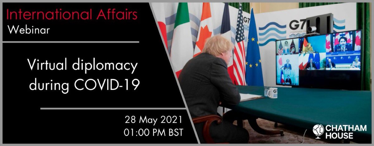eevriviades's tweet photo. Hear ye hear ye!
@IAJournal_CH @ChathamHouse Int’l webinar on virtual #diplomacy during #COVID19 2B held 28/5. Top participants e.g. @UniofOxford #DigitalDiplomacy gurus @CBjola @Ilan_Manor. @OxfordDiplomat
Register https://t.co/XZ1pQUdCN8
#VirtualDiplomacy #Diplomats https://t.co/B7iOyJNWRi