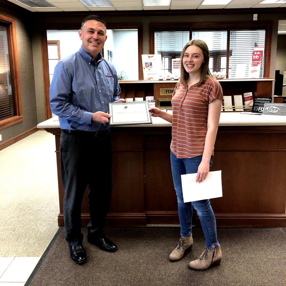 Congratulations to Samantha Thompson of Dunlap! She was a second place winner in the CBAI Scholarship Essay contest that was held earlier this year. Good luck in  your future endeavors!