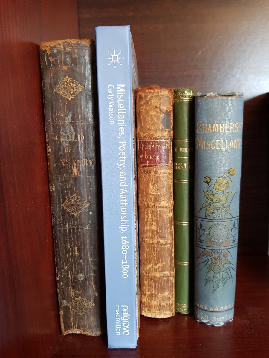 carlyewatson's tweet photo. My book has been published! It's about printed miscellanies and poetry from Dryden to the Romantic era. I wrote about it here: https://t.co/hW4BVZWJuw I'm particularly pleased with the cover, which features an image of an 18th-century needlework book cover! https://t.co/ajiFd8LLmT