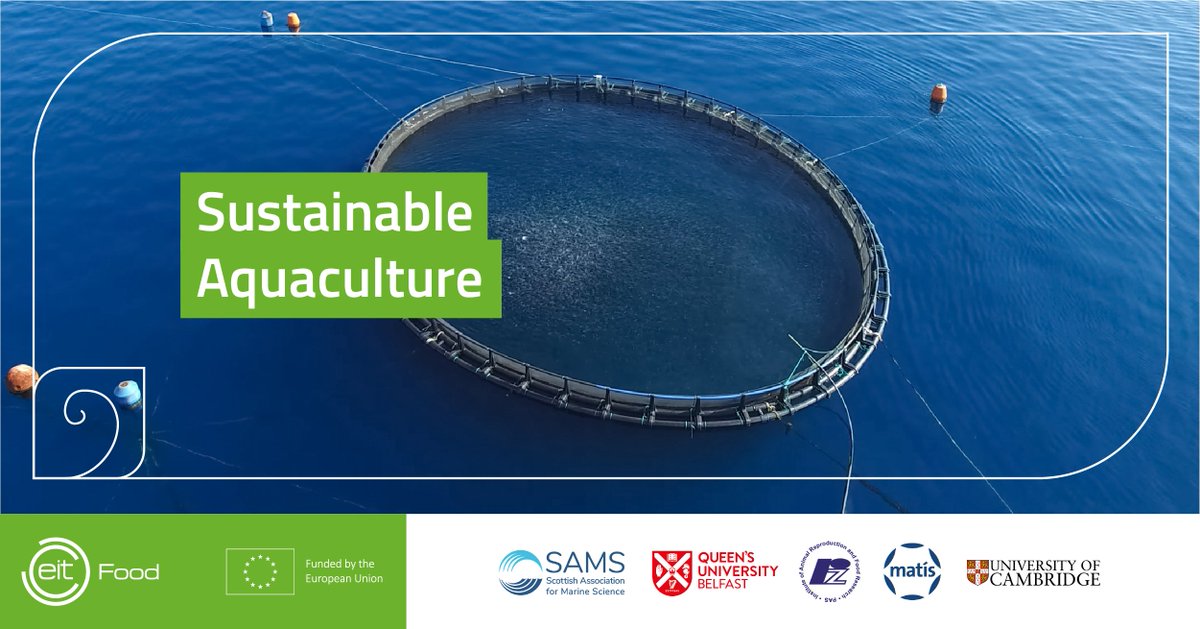 Applications OPEN for our <a href="/EITFood/">EIT Food</a>'s INSPIRE Summer School on Sustainable Aquaculture
Seeking aspiring students with interests in aquaculture/algal biotech/marine sectors to create innovative business ideas to revolutionise the industry More info➡️bit.ly/33EW66V