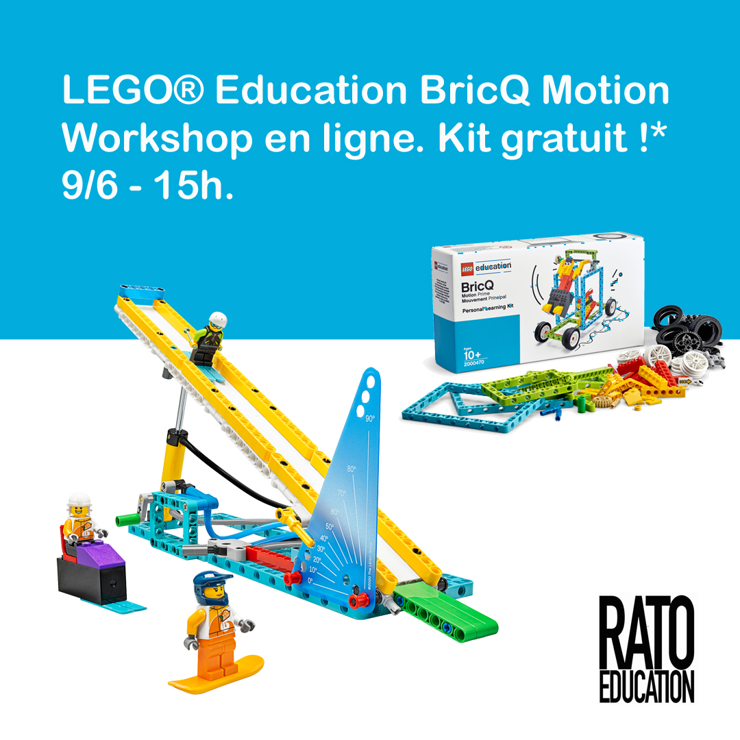 RATO Education (@ratoeducation) on Twitter photo Enseigner les sciences au primaire ou secondaire d'une façon amusante? Inscrivez-vous pour notre atelier gratuit sur BricQMotion, 9/6 à 15 h et recevez un kit d'apprentissage gratuit! (En collaboration avec <a href="/Technobel/">Technobel</a> ) 
bit.ly/3tXJfHQ
#STEM  #STIAM #LEGOeducation Enseigner les sciences au primaire ou secondaire d'une façon amusante? Inscrivez-vous pour notre atelier gratuit sur BricQMotion, 9/6 à 15 h et recevez un kit d'apprentissage gratuit! (En collaboration avec <a href="/Technobel/">Technobel</a> ) 
bit.ly/3tXJfHQ
#STEM  #STIAM #LEGOeducation