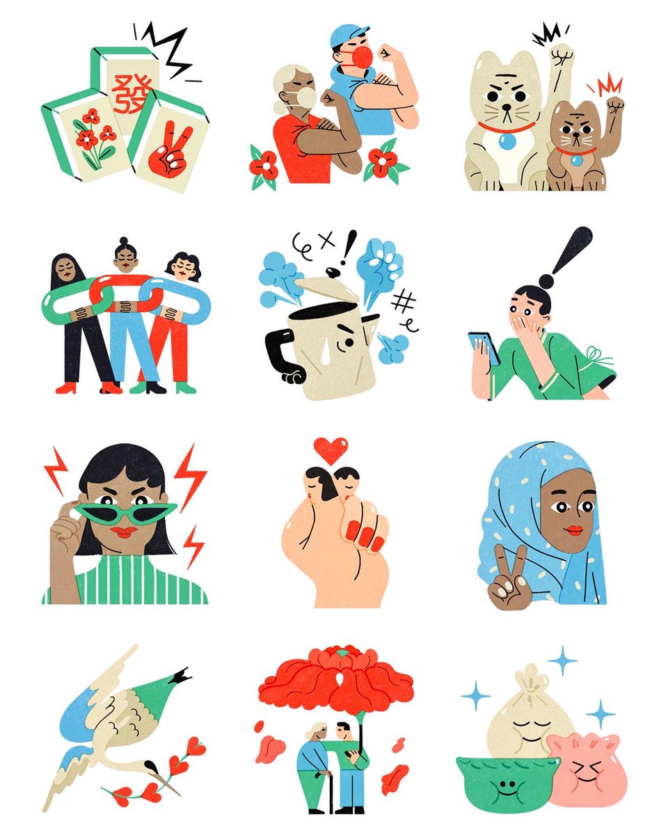 I collaborated with <a href="/whatsapp/">WhatsApp</a> on a sticker pack “Share Asian Love”. Download the pack of 23 stickers and use them! Stand against racism and celebrate the intersectionality of our existence. #aapi #aapiheritagemonth #stopasianhate