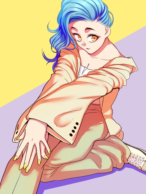 【落書き】水色の髪描いてみたかった。 