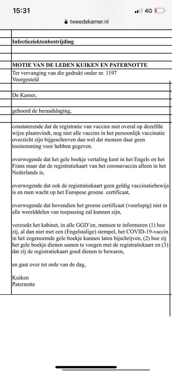 flerkje's tweet image. Deze motie #geleboekje is aangenomen. Bijschrijven is weer ieders recht. Joehoe!
#keepitsimplestupid #vaccinatiebewijs

@woukevscherrenb @locuta