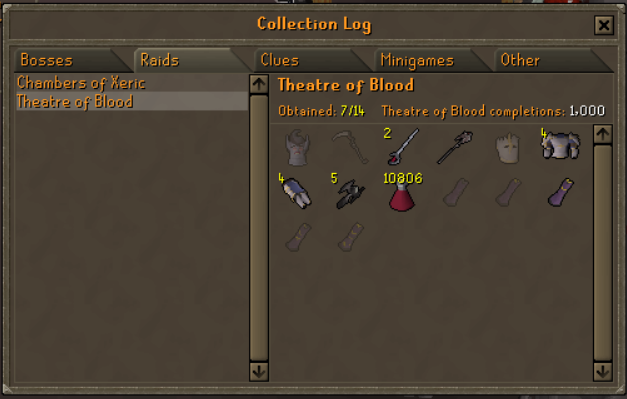 RangerFain's tweet photo. Ironman Tob Collection Log Progession

1000 KC Collection (8/8/2020) https://t.co/bbxbP8tiih