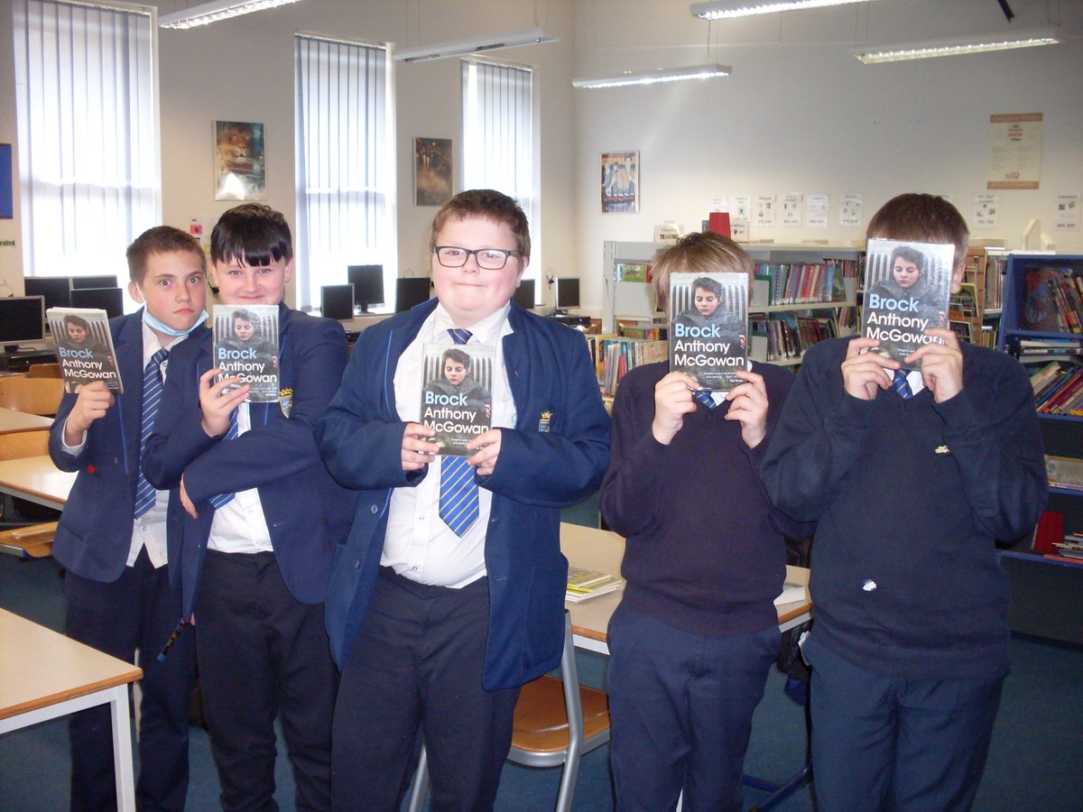 Y8 reading group finished Brock today.  Loved it and can't wait to find out what happens to Kenny, Nicky and Tina in Pike. Great storytelling by <a href="/anthony_mcgowan/">Anthony McGowan</a> and great reading from Callum, Tyler, Dean, Marcus &amp; Reece.
<a href="/BarringtonStoke/">Barrington Stoke</a>