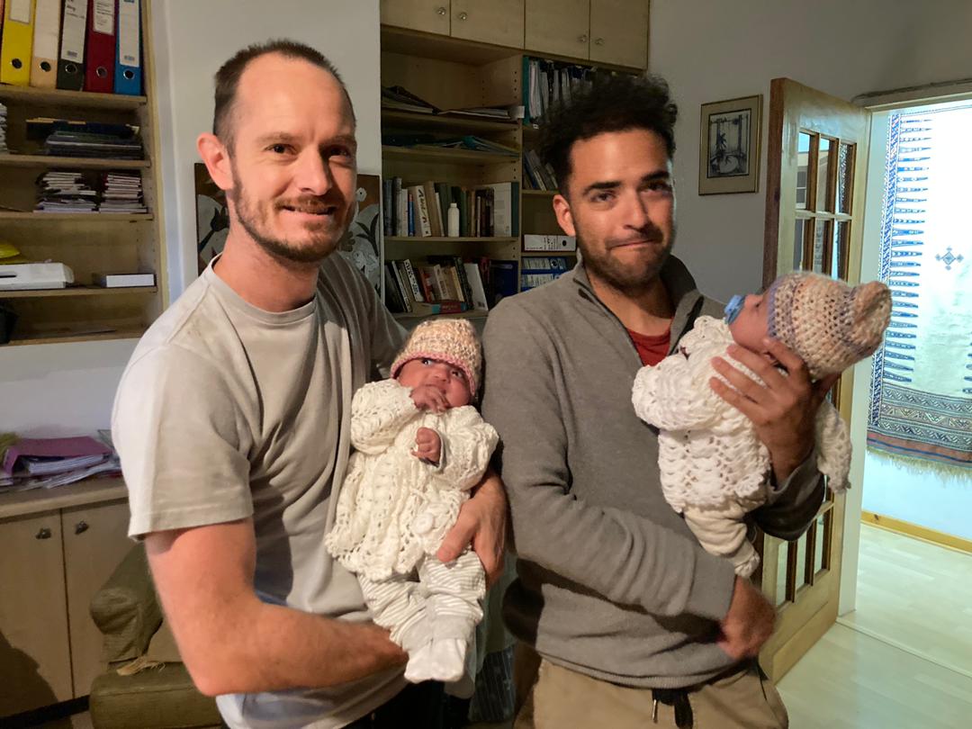 namibiansun's tweet photo. JUST IN: The home affairs ministry today issued once-off emergency travel documents to twins Maya and Paula Lühl, who have been stuck in South Africa since their birth to a surrogate mother. Their fathers are Namibian and Mexican. https://t.co/0aamkj8uFY