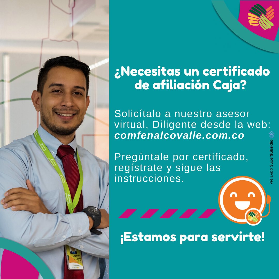 comfenalcovalle's tweet image. Nuestro asesor virtual Diligente sigue mejorando sus funciones y ahora te ayuda a actualizar datos y expedir certificados en línea desde la página web. #SoyServicio #EstamosparaServirte #ComfenalcoValle bit.ly/ServicioClient…