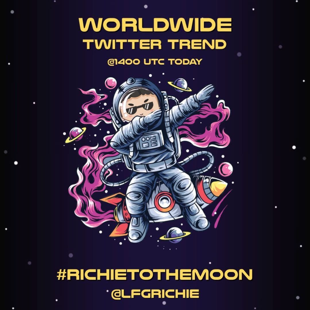 RevenantCrypto's tweet photo. Richie to the moon, motherfuckers!
#RichieToTheMoon 🚀🚀🚀
@LFGRichie https://t.co/TB0fYOQ6gO