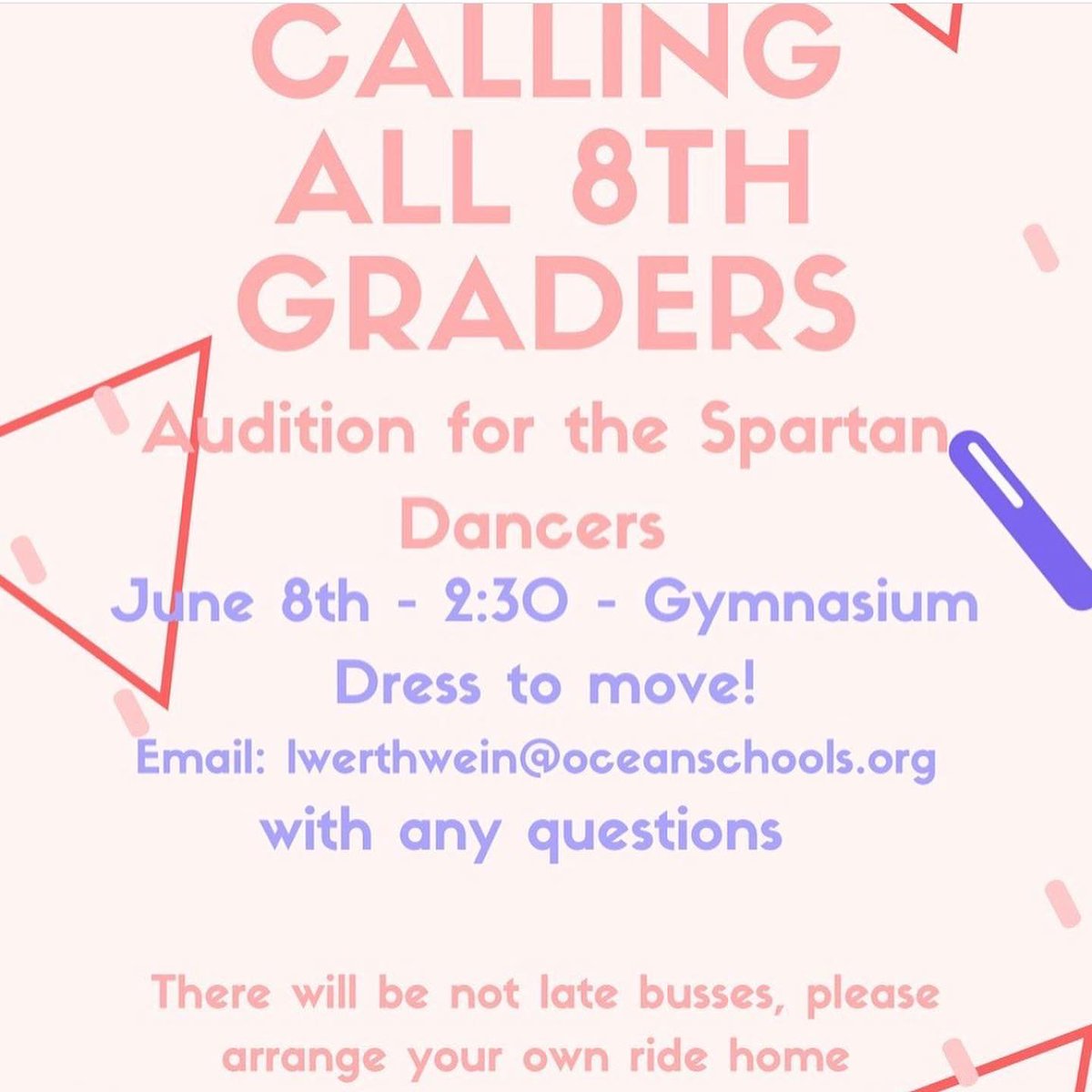Spartan School of the Visual and Performing Arts (@spartansovpa) on Twitter photo Spartan Dancer Auditions for 8th Graders will be held on June 8th ✨ A great opportunity to get involved at the high school!!! <a href="/camatotois/">Christopher Amato</a> #spartan Spartan Dancer Auditions for 8th Graders will be held on June 8th ✨ A great opportunity to get involved at the high school!!! <a href="/camatotois/">Christopher Amato</a> #spartan