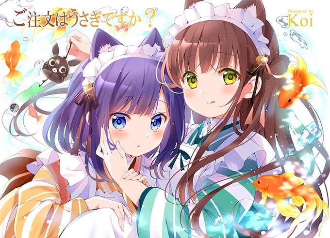 Conversation Between Tvアニメ ご注文はうさぎですか And Mangatimekirara 1 Whotwi Graphical Twitter Analysis