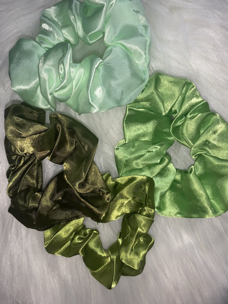 Green Is Misunderstood 💚 these colors are 😍😍😍😍

Get 2 Scrunchies For $1 💚💚 #getglossedbyjani #scrunchie #scrunchies #scrunchiestyle #scrunchielove #scrunchiesareback #hairaccessories #smallbusiness  #scrunchiesquad #shopsmall #scrunchielife #shoplocal #lipgloss #makeup
