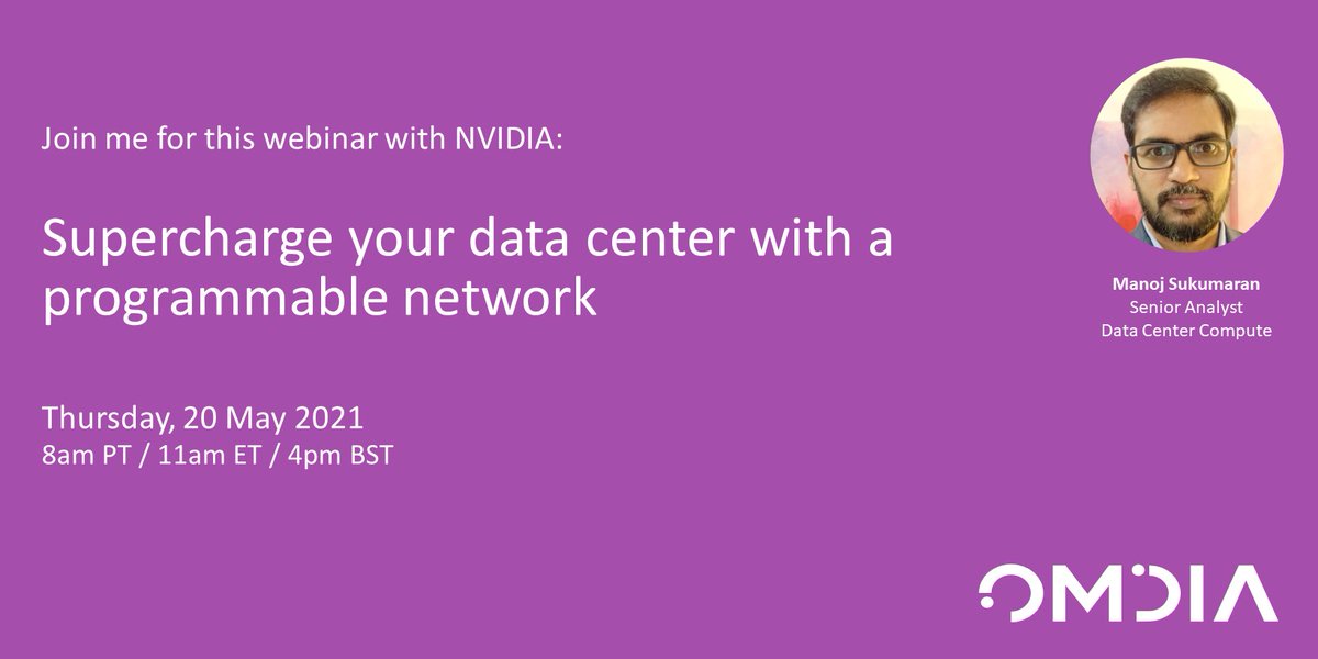 GregCline's tweet image. The days of data center operators’ deploying fixed-function silicon in their data center networks are long gone. Manoj Sukumaran and NVIDIA Networking discuss the benefits of a programmable network in this free webinar. Register here: bit.ly/3mbtzhS
#programmablenetworks
