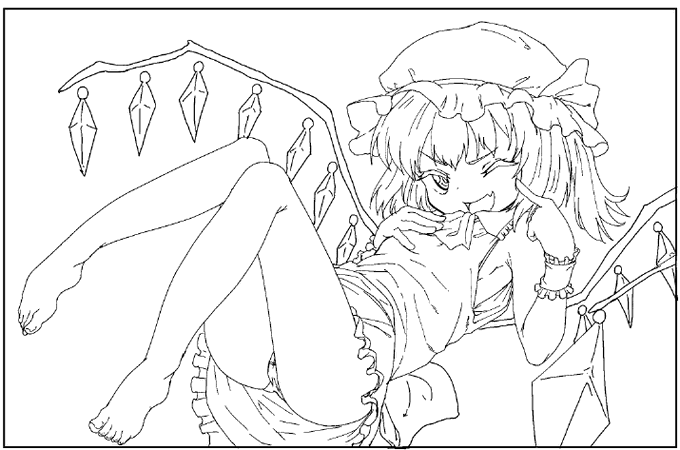 フランちゃんを描くなどしていた
塗りは未定ですが 