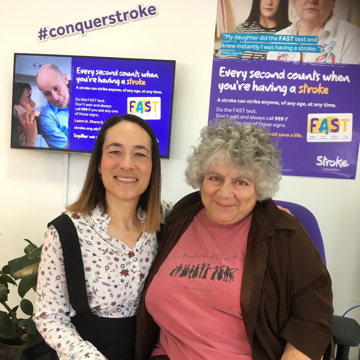Stroke Association (@thestrokeassoc) on Twitter photo Yes, we can’t believe it either! Our long-term #stroke champ, Miriam Margolyes turns 80 today. 🎉 🎈
She has been such an amazing advocate for stroke survivors & their families over the years. Thank you Miriam & have a wonderful birthday! 💜
<a href="/Miriam_Fans/">Miriam Margolyes Fans</a> Yes, we can’t believe it either! Our long-term #stroke champ, Miriam Margolyes turns 80 today. 🎉 🎈
She has been such an amazing advocate for stroke survivors & their families over the years. Thank you Miriam & have a wonderful birthday! 💜
<a href="/Miriam_Fans/">Miriam Margolyes Fans</a>