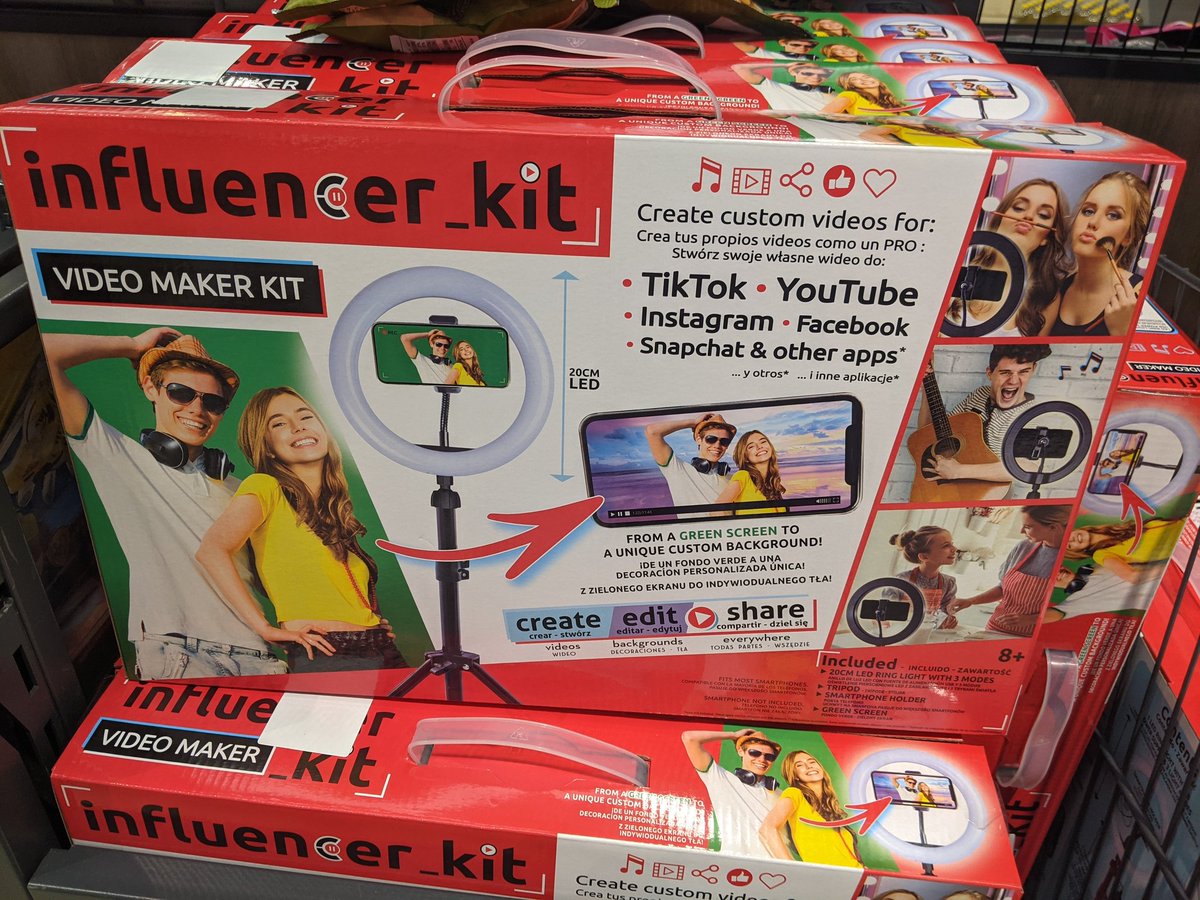 My Dearest @David_M_Watts 
Out doing quick shop, &amp; discovered this awful Gen Z kids toy.....What happened to developing social skills, discovering an imagination with endless possibilities....."Where's the kids"?....Follow the power cable to their #ringlight #Influencer
