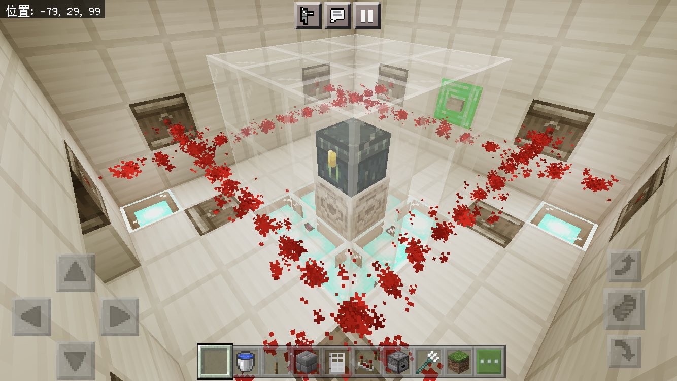 まひろ Minecraft 刑務所の防犯設備としてレーザーをコマンドで作りました 並べたアーマスタンドの上にパーティクルを出してます このパーティクルに触れると死んでしまい 看守に気づかれます 使ったコマンド Particle Title Testfor Execute