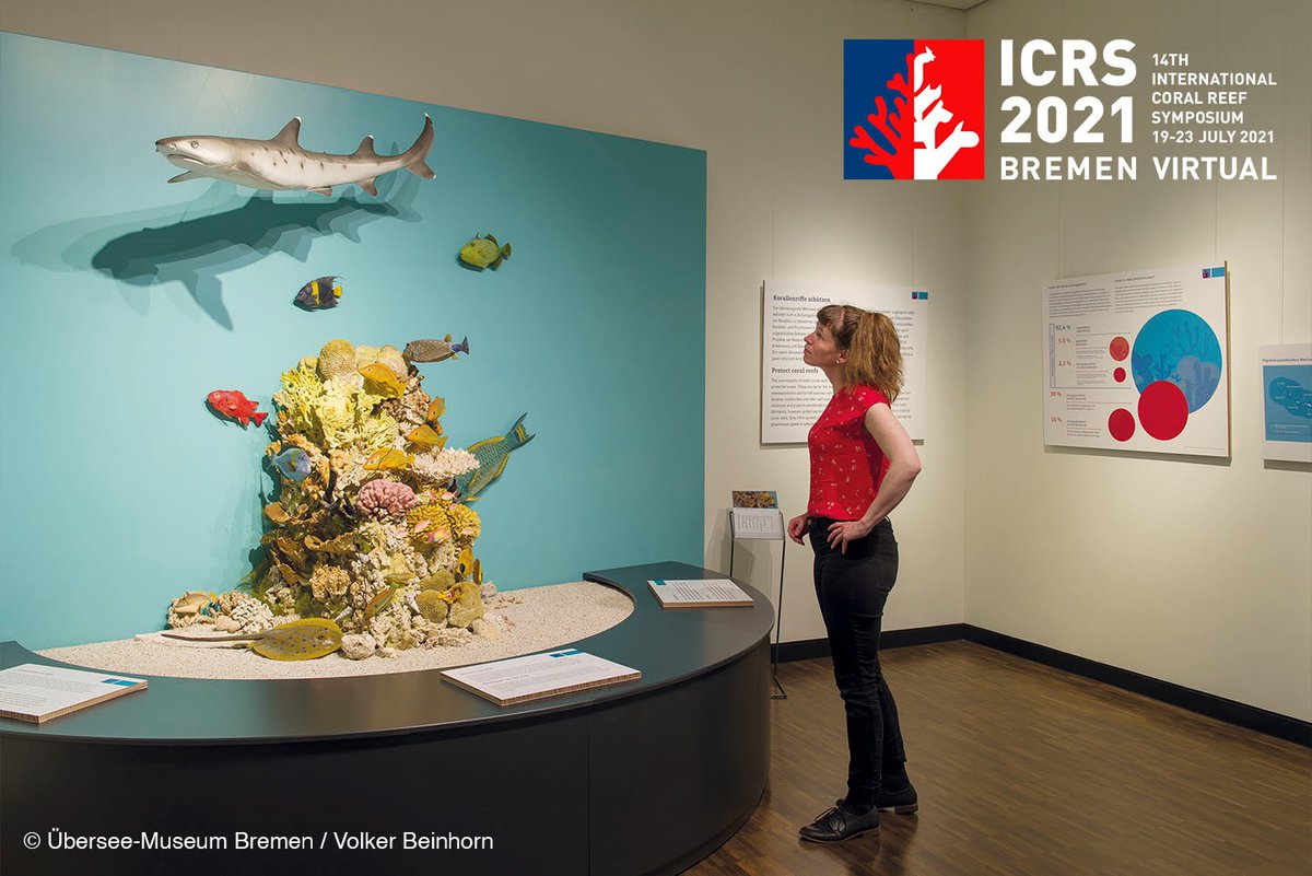 ICRS_2022's tweet photo. 14 month coral reefs in Bremen! From 21 May 2021 to 7 July 2022 the exhibition “Coral reefs – diverse.vulnerable.lost?” is open. The exhibition is a cooperation between the Übersee-Museum Bremen, the 14th ICRS 2021 VIRTUAL and the 15th ICRS 2022 IN-PERSON.
https://t.co/GVbocUXR8U https://t.co/nrr0uCAVdq