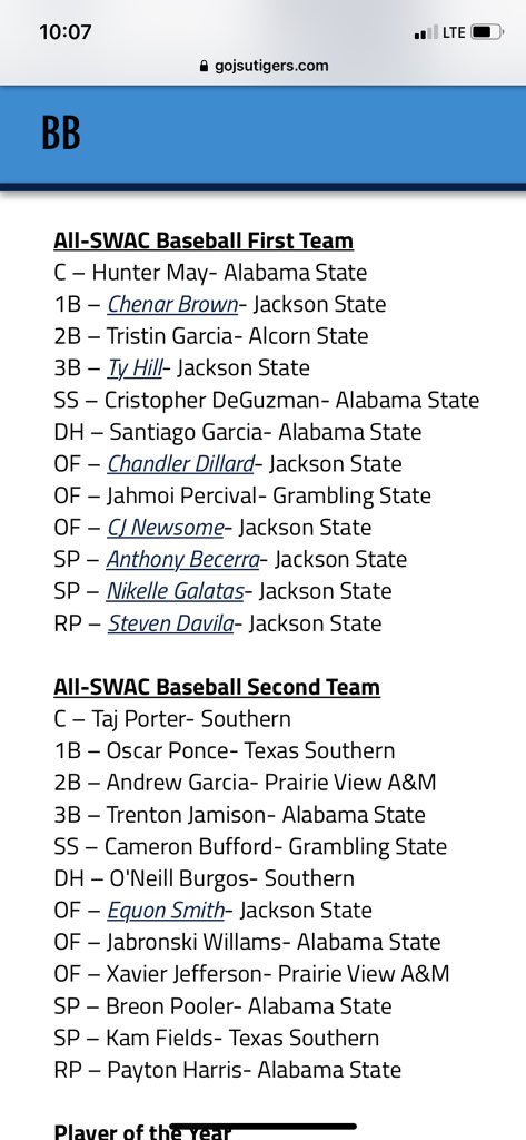 CoachDillard_'s tweet image. All glory to God🙌🏾 Me and 6 of my teammates made First Team All-SWAC #JobNotDoneYet