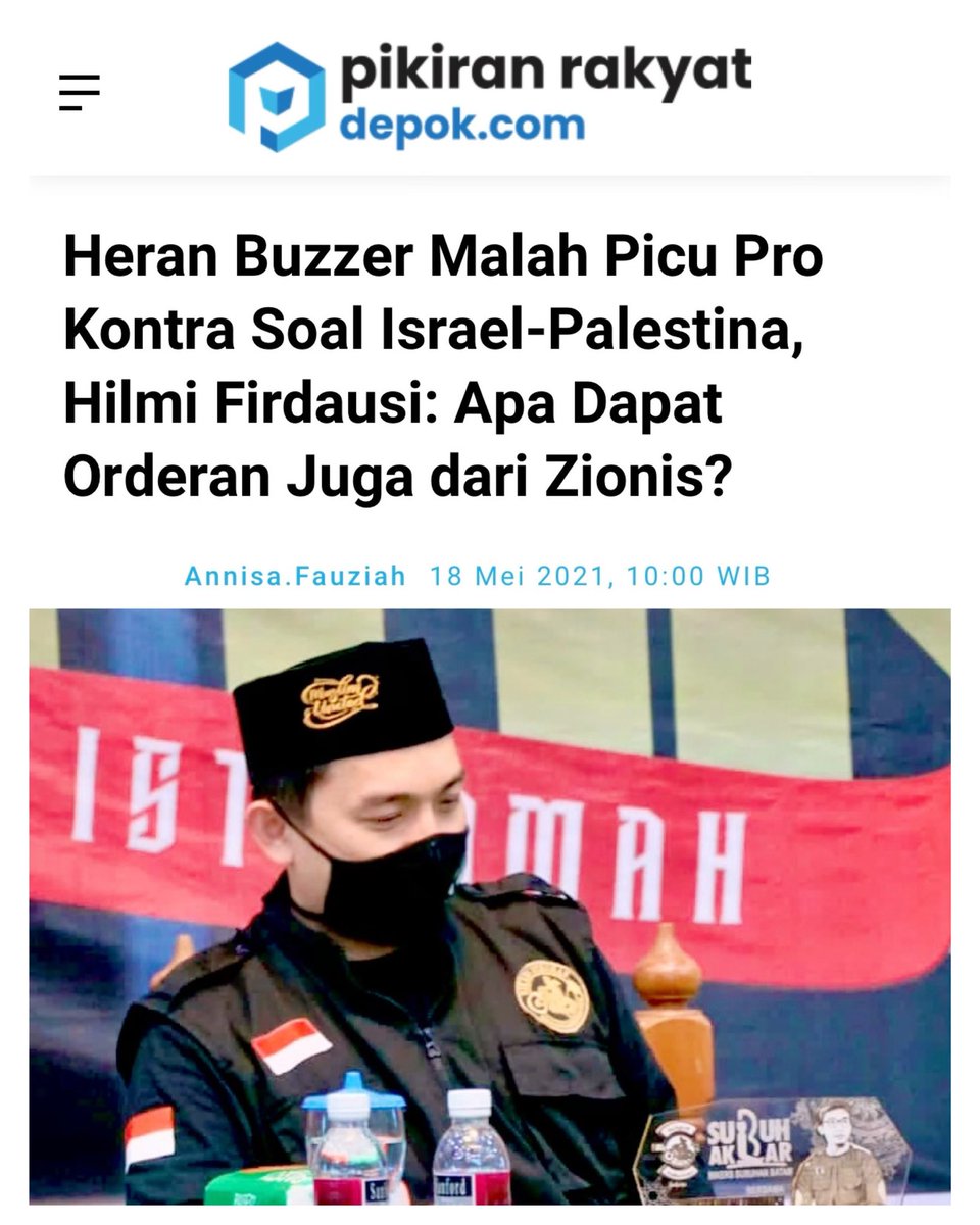 Hilmi28's tweet photo. Gara2 banyak sekali media online yg mengutip cuitan saya ttg “apakah buzzer dapat orderan dari zionis?” Makin banyak buzzer follow saya hanya utk caci maki. Klo caci maki sy pribadi ga masalah, tp klo menghina perjuangan rakyat Palestina, auto blokir ! #WorldStandsWithPalestine https://t.co/7BRLyIz0jR