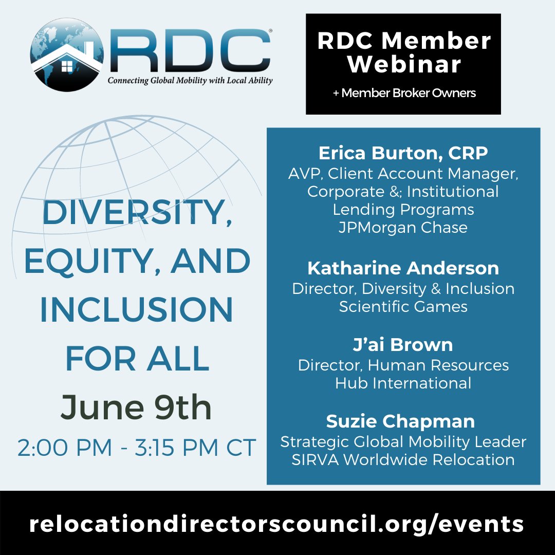 RDCtweets's tweet photo. RDC Members - don't miss this upcoming webinar!  Register @ https://t.co/41QT0WTpCq https://t.co/TNWaZwTrY2