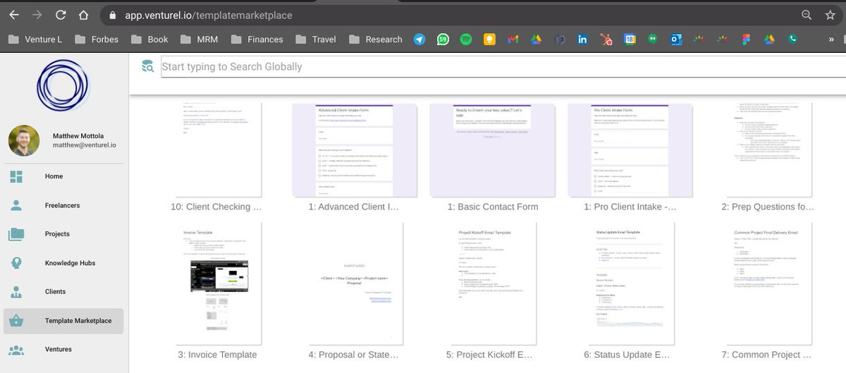 WOWOWO!! Hot off the ship - need an invoice template? Intake form? Case study template? We gotchu! 

Venture L freelancers access this in your Venture today.

Not a Venture L freelancer? Apply today: venturel.io/getstartedpric…