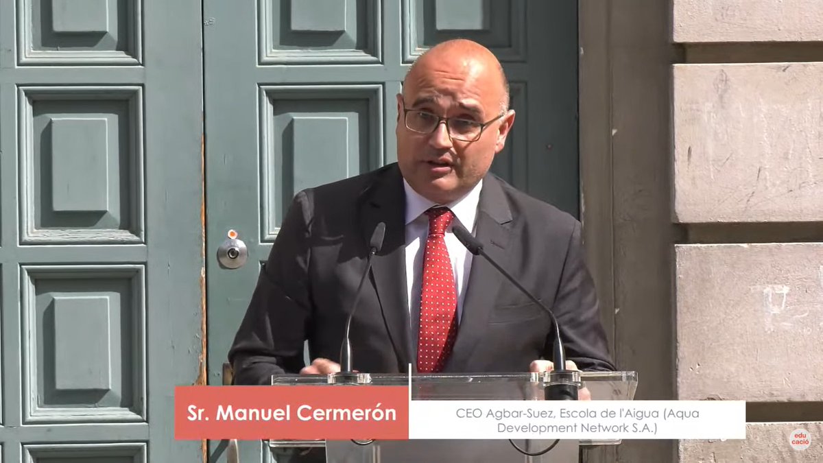 🏆 @_EscueladelAgua, guardonada als Premis #FPCAT 2020 de la <a href="/gencat/">Generalitat de Catalunya</a> pel seu compromís amb la #formacióProfessional.

🗣️ <a href="/ManuelCermeron/">Manu Cermerón</a>, CEO d'@Agbar, destaca el model d'èxit dels graus d'#FPDual del sector de l'#aigua i l'aposta per la formació de qualitat.