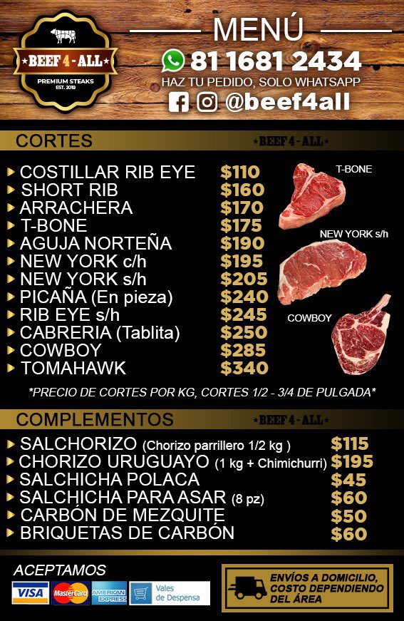 luizz_sm's tweet photo. Que tal mi razita, levantamos pedido para que se consientan este fin de semana con un asado riquรญsimo ๐๐ป espesores que se les antoje, con tiempo y con gusto se los hacemos ๐ค๐ฅฉ#beef4all #grill #monterrey
https://t.co/Lao56J2f0i https://t.co/G9tSv65HEy