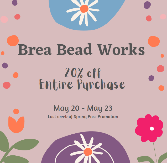 breabeadworks's tweet photo. 20% off Entire Purchase  &amp; Workshops at Brea Bead Works #brea #fullerton #beads #beadsforsale #gemstones #orangecountycalifornia #orangecounty #anaheim #beadstores #beadshops #beading #oc #fullerton #breacalifornia #anaheim #breamall #crafts  #bead https://t.co/thexeV47lB https://t.co/dPqNC2j1hk