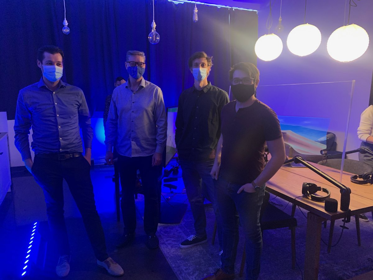 Excell_Indust's tweet photo. Podcast recording for the innovation commissioners of the Centre d'expertise industrielle de Montréal #CEI_MTL). The episodes will air soon, stay tuned! #innovation #technology https://t.co/UNNiKLq9v4