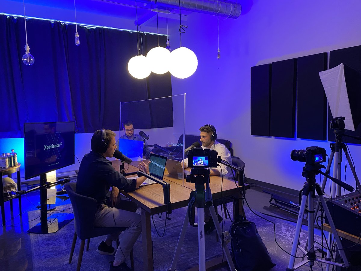 Podcast recording for the innovation commissioners of the Centre d'expertise industrielle de Montréal #CEI_MTL). The episodes will air soon, stay tuned! #innovation #technology