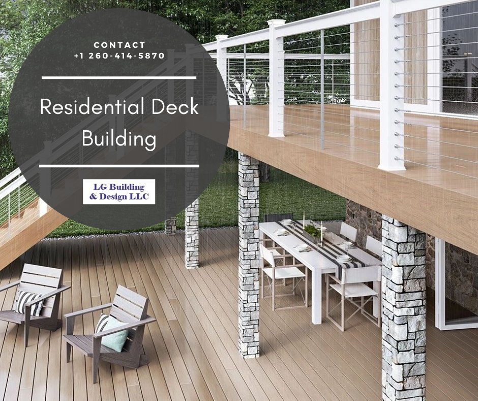 BuildingLg's tweet image. LG Building &amp;amp; Design LLC specializes in building custom residential decks. Our experienced team of deck contractors works with you to create the outdoor living space you’ve always dreamed of.

#LgBuildingDesignLLC #BestDeckBuilder #CustomDeckDesign #ResidentialDeckBuilder