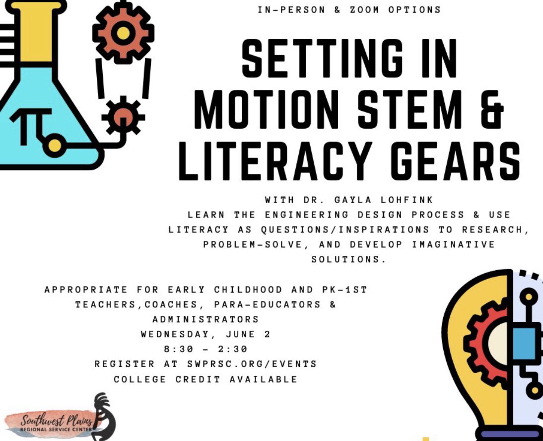 Gayla Lohfink (@drlohfink) on Twitter photo Calling EC educators! Let’s play STEM <a href="/swplains/">Southwest Plains</a> on June 2! Explore big idea questions! Explore gears, farms, and children’s books! Explore play and STEM: impactful learning connectors! <a href="/apetersenks/">Amanda Petersen</a> Calling EC educators! Let’s play STEM <a href="/swplains/">Southwest Plains</a> on June 2! Explore big idea questions! Explore gears, farms, and children’s books! Explore play and STEM: impactful learning connectors! <a href="/apetersenks/">Amanda Petersen</a>