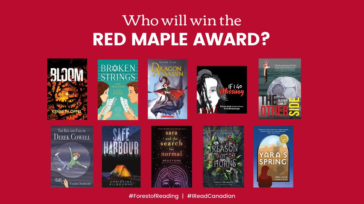 Next up: The Red Maple Fiction Award Ceremony! Who’s excited?! Head to curio.ca/forestofreading at 11:30 a.m. EST and see who wins this award. Thank you to our host <a href="/StandUpAli/">Ali Hassan</a>! #ForestofReading #IReadCanadian <a href="/CurioCBC/">Curio | CBC</a> <a href="/cbcbooks/">CBC Books</a>