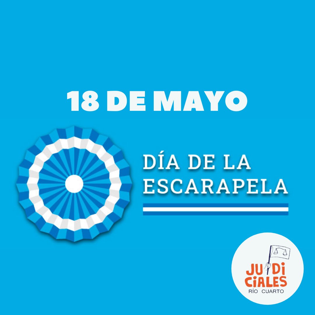 agepjrio4's tweet photo. 18 de mayo. Día de la Escarapela Argentina

Por decreto del 18 de febrero de 1812, el Triunvirato creaba, según el diseño propuesto por Belgrano, una "escarapela nacional de las Provincias Unidas del Río de la Plata de dos colores, blanco y azul celeste... https://t.co/uwrQonabcr
