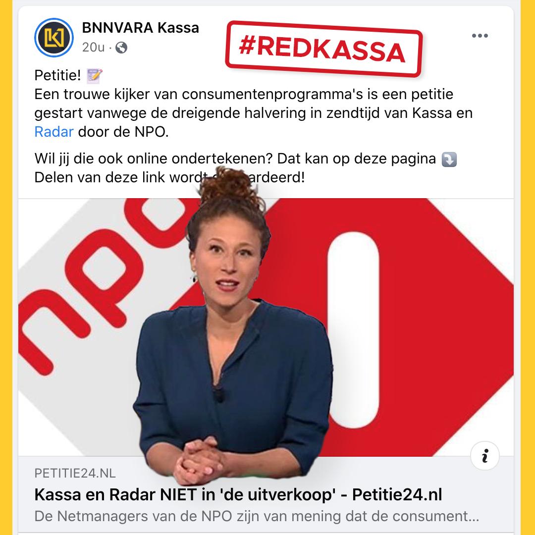kassa_bnnvara's tweet photo. 'Kassa en Radar NIET in de uitverkoop'? Die petitie vind je hier → https://t.co/A9hXAPSY9Z
Al (bijna) 90.000 consumenten hebben hun steun betuigd! Onderteken jij 'm ook? #RedKassa #RedRadar #KassaTV https://t.co/3DVgqLel7i