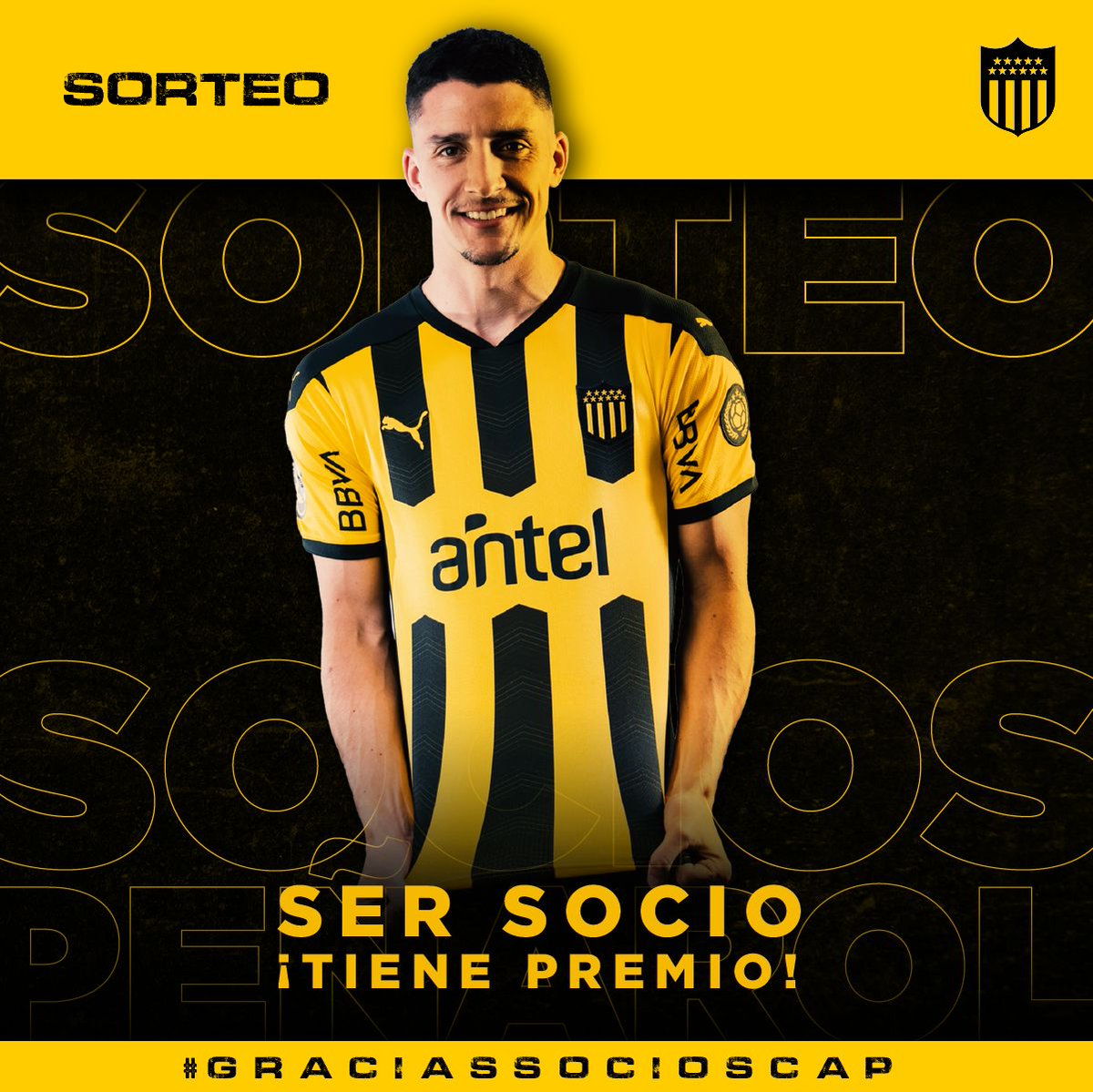Ser socio, ¡tiene premio! Hoy sorteamos 5 camisetas de juego del partido por Sudamericana.

☑️  Para participar, hacé RT y comentá con tu número de socio. 

#GraciasSociosCAP