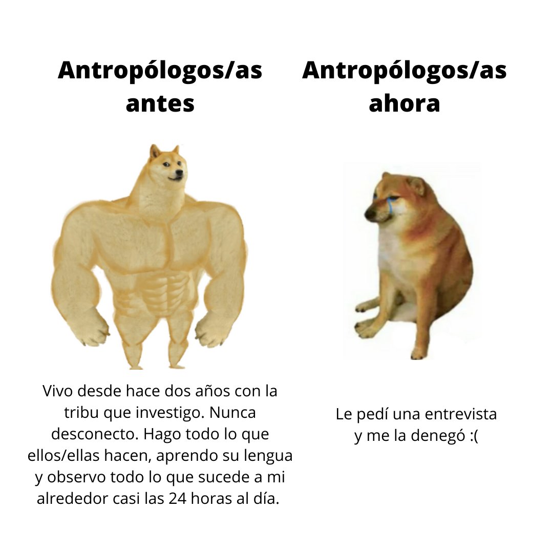 AntropologMemes's tweet photo. Antropólogos/as antes vs antropólogos/as ahora

Una comparativa desde el humor. Aunque se podría haber más. ¿Cuáles añadirías?

#antropología #antropologíamemes #antesvsahora #memes #humor #cienciassociales #etnografía #etnografíamemes https://t.co/L9Ex2hSLeh