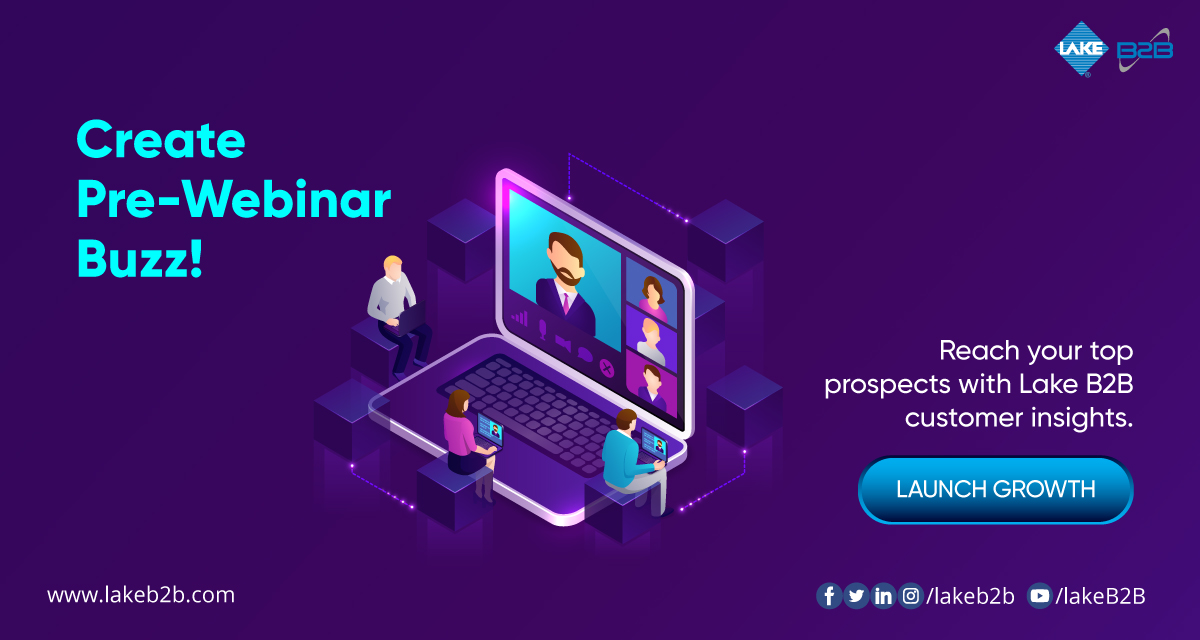 lakeb2b's tweet photo. The never normal world is upon us and this is the best time to keep your hottest leads engaged with your knowledge remotely. Learn how our #Growthmarketing and lead insight experts can help drive webinar success https://t.co/kMLv8MZjqu. #VirtualEventMarketing #VirtualEvents https://t.co/HYLJmcPXg3